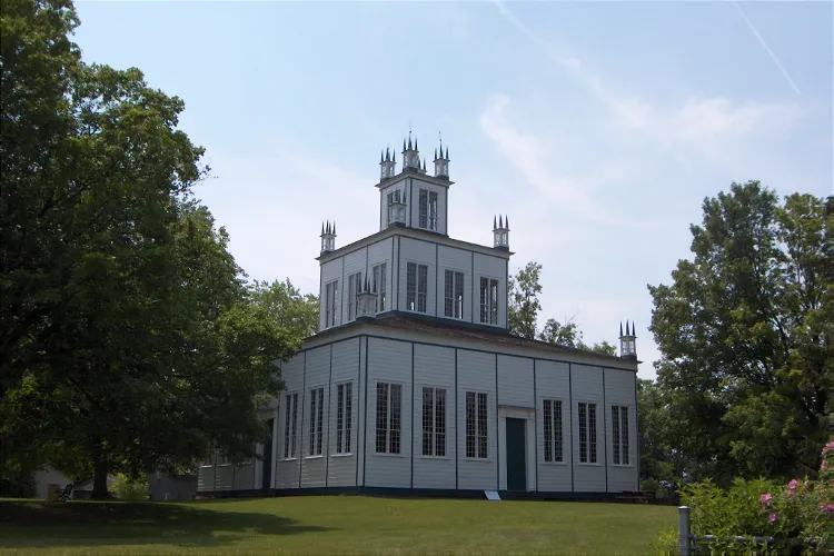 The historic Sharon Temple in Queensville, East Gwillimbury, Ontario